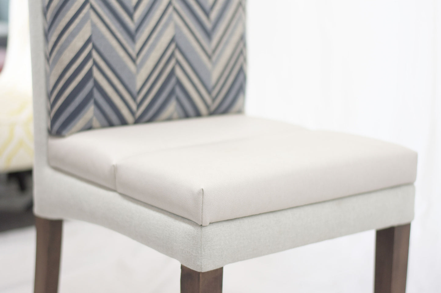 Chair (White with Pattern Backing)