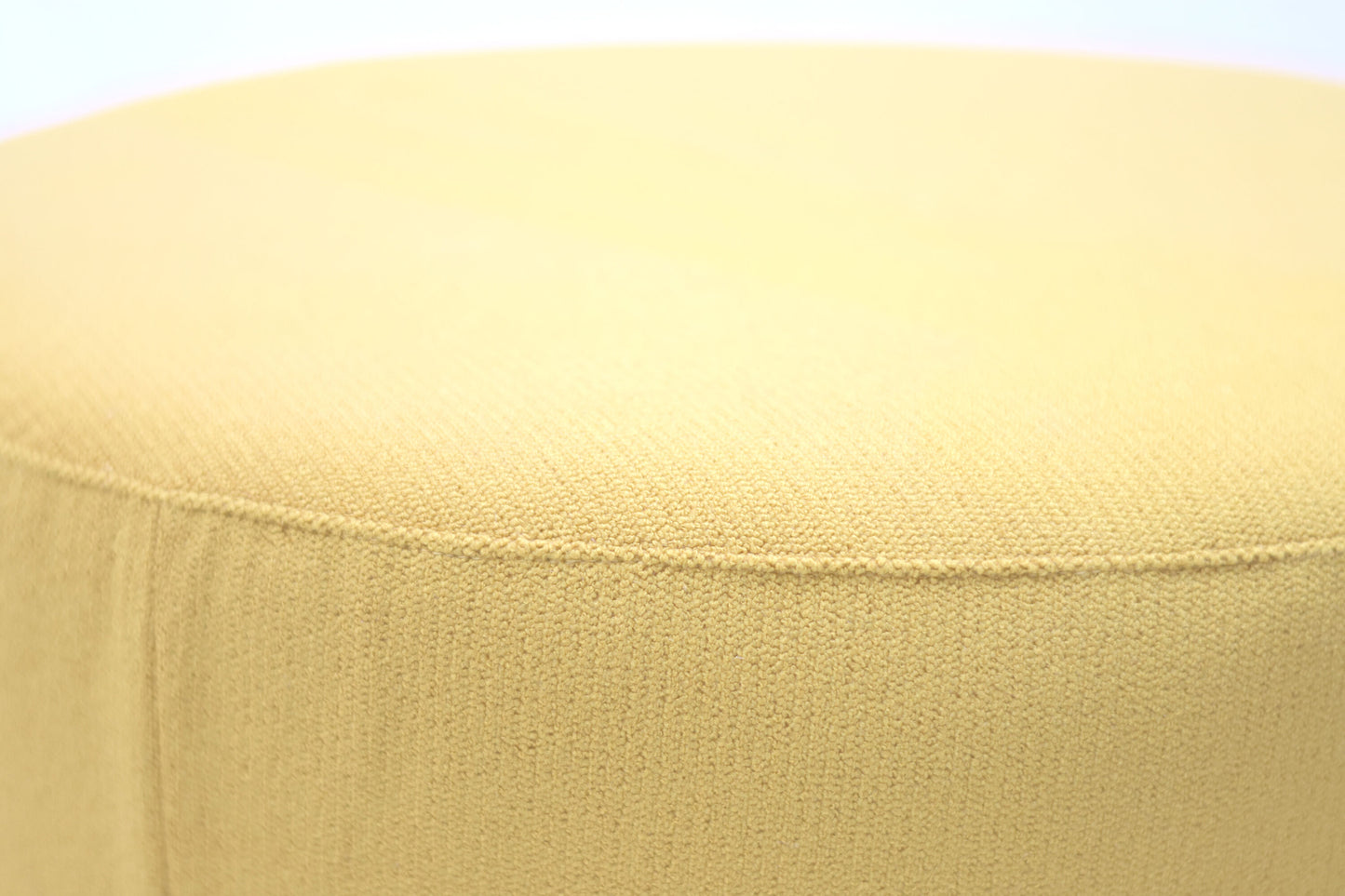 Ottoman with Legs (Yellow Fabric)