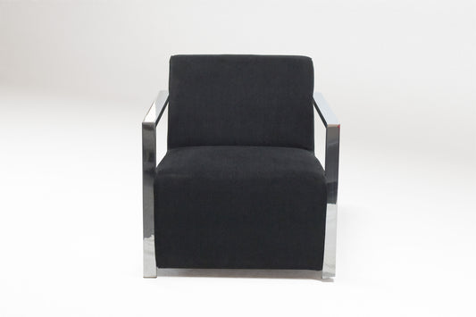 Accent Chair with Metal Armrests