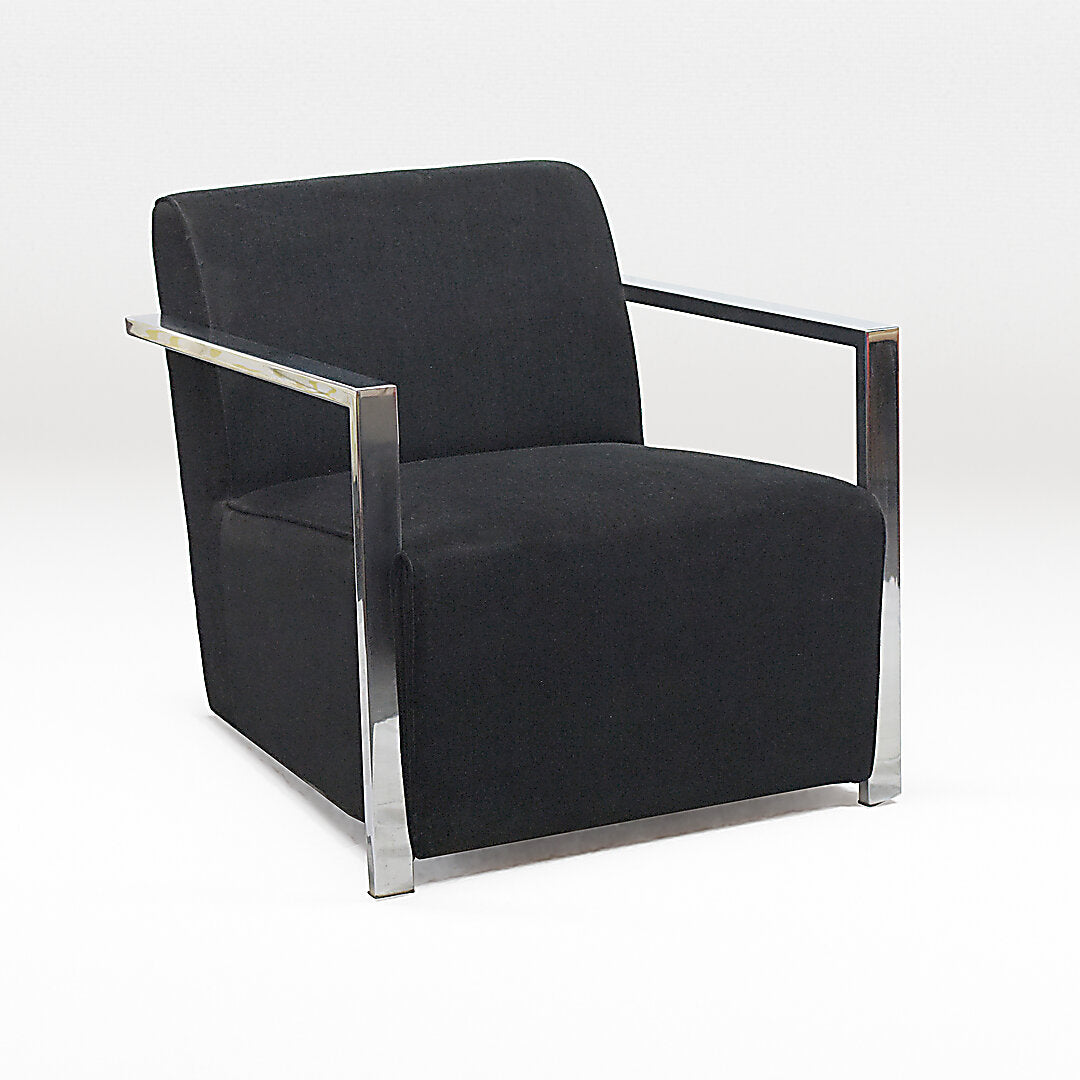 Accent Chair with Metal Armrests