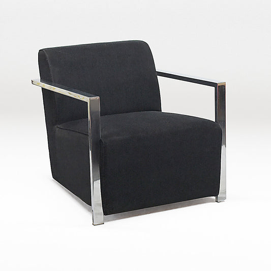 Accent Chair with Metal Armrests