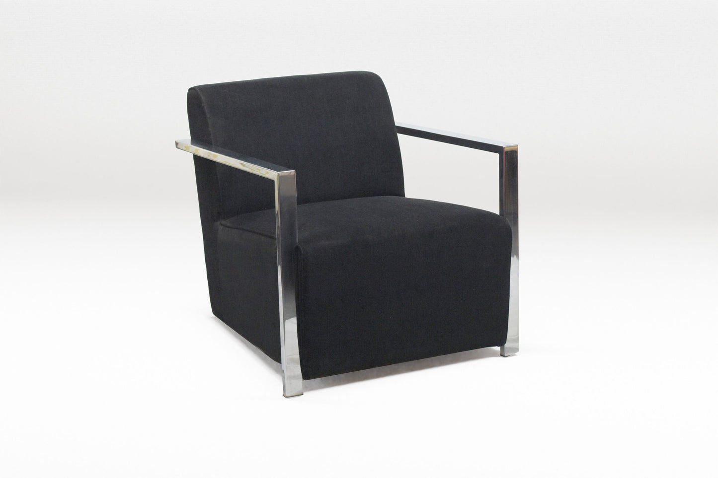 Accent Chair with Metal Armrests