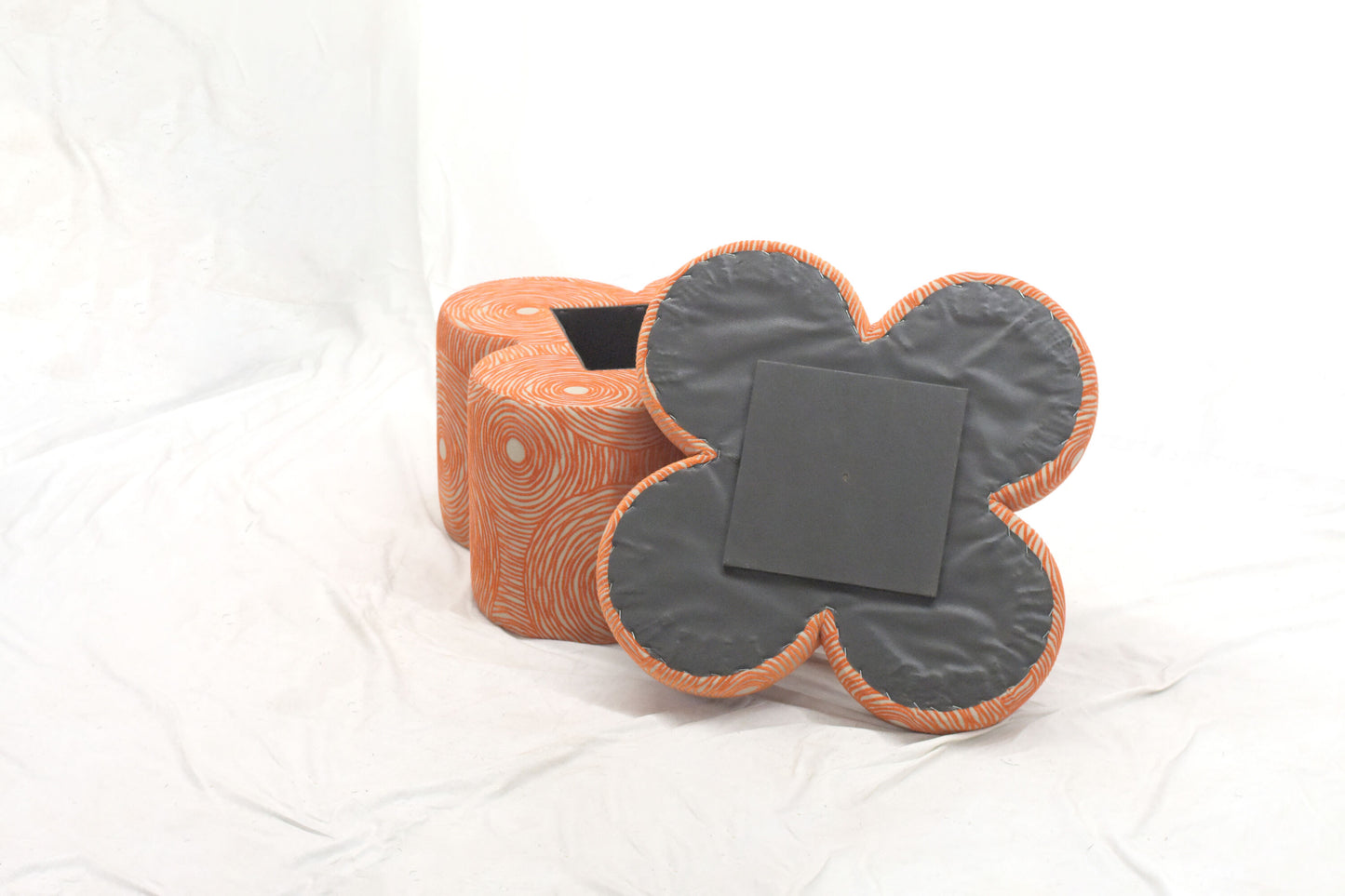 Clover Ottoman with Storage