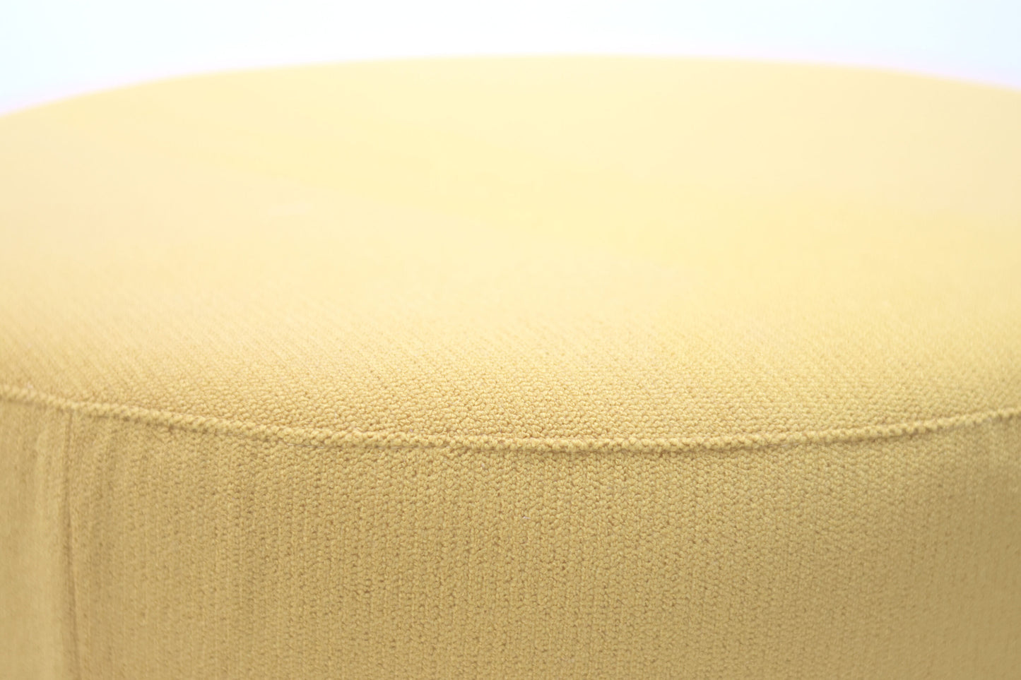 Ottoman with Legs (Yellow Fabric)