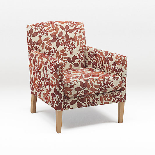 Accent Chair with Floral Pattern