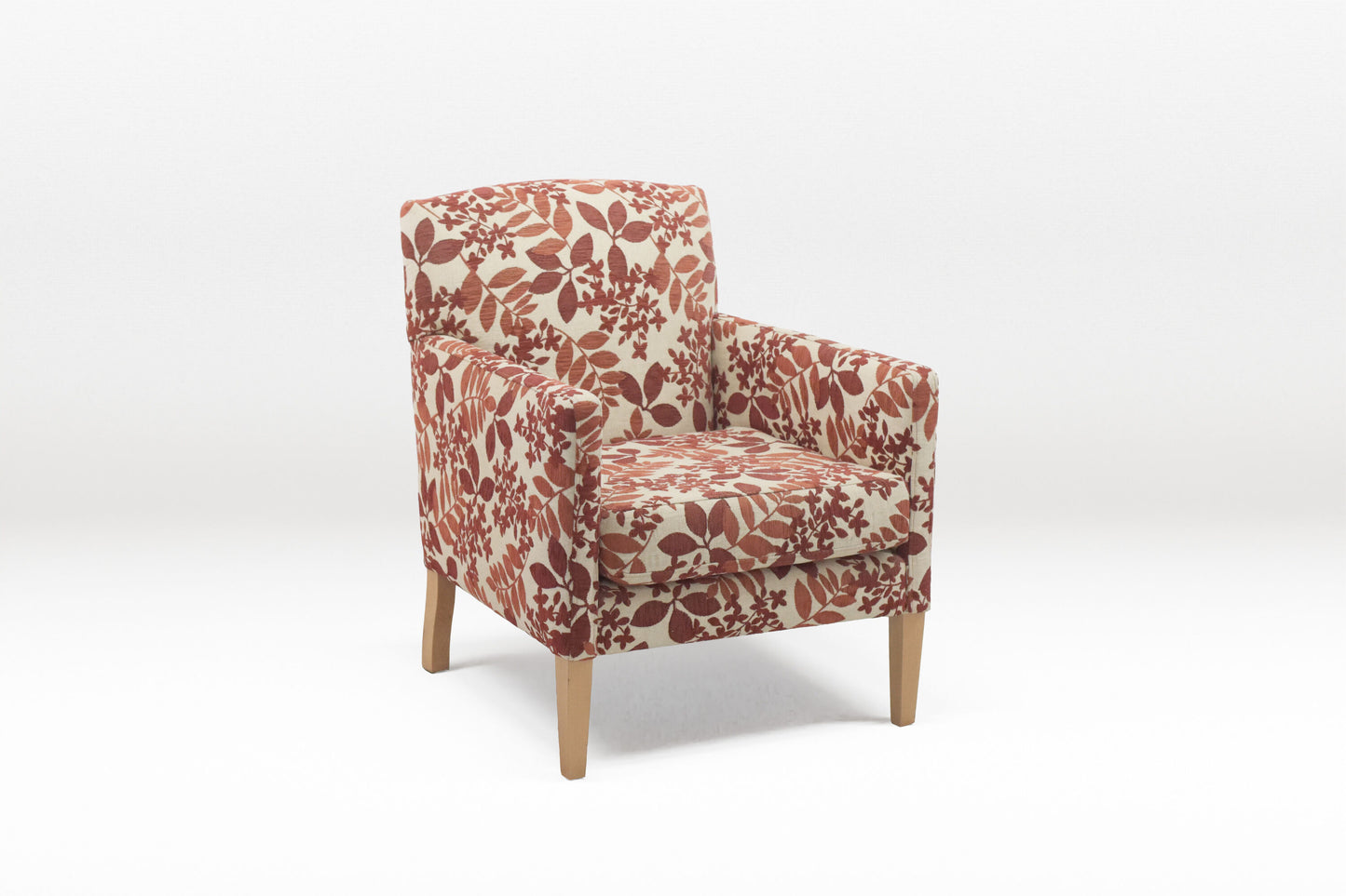 Accent Chair with Floral Pattern