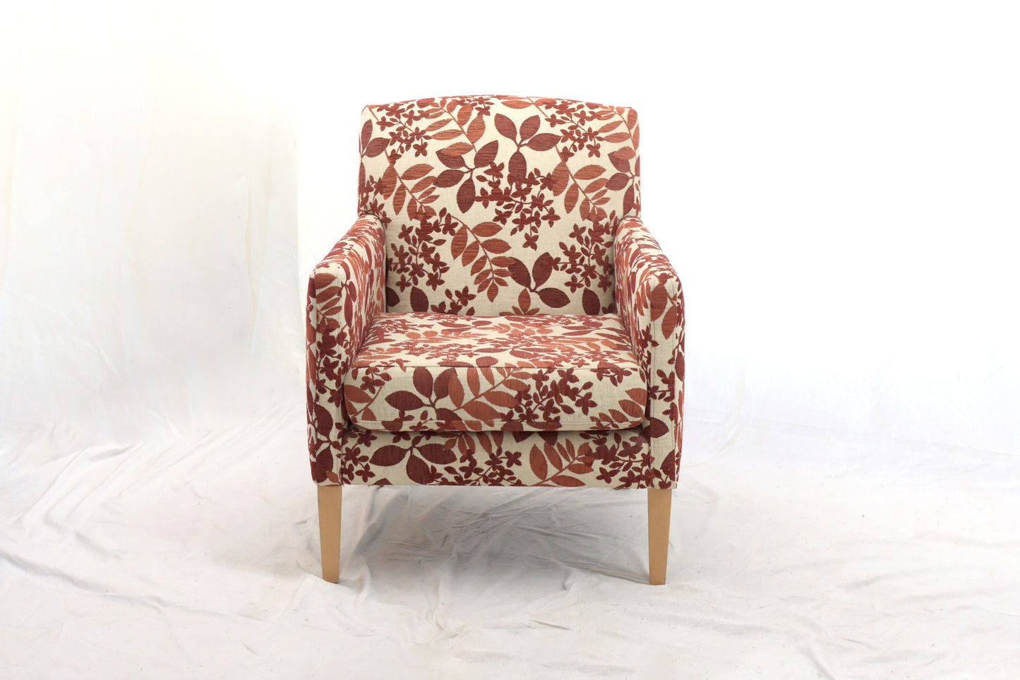 Accent Chair with Floral Pattern