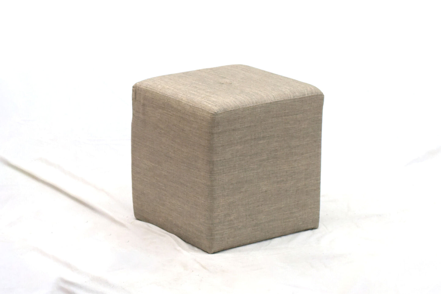 Cube Ottoman (Grey Olive Colour)