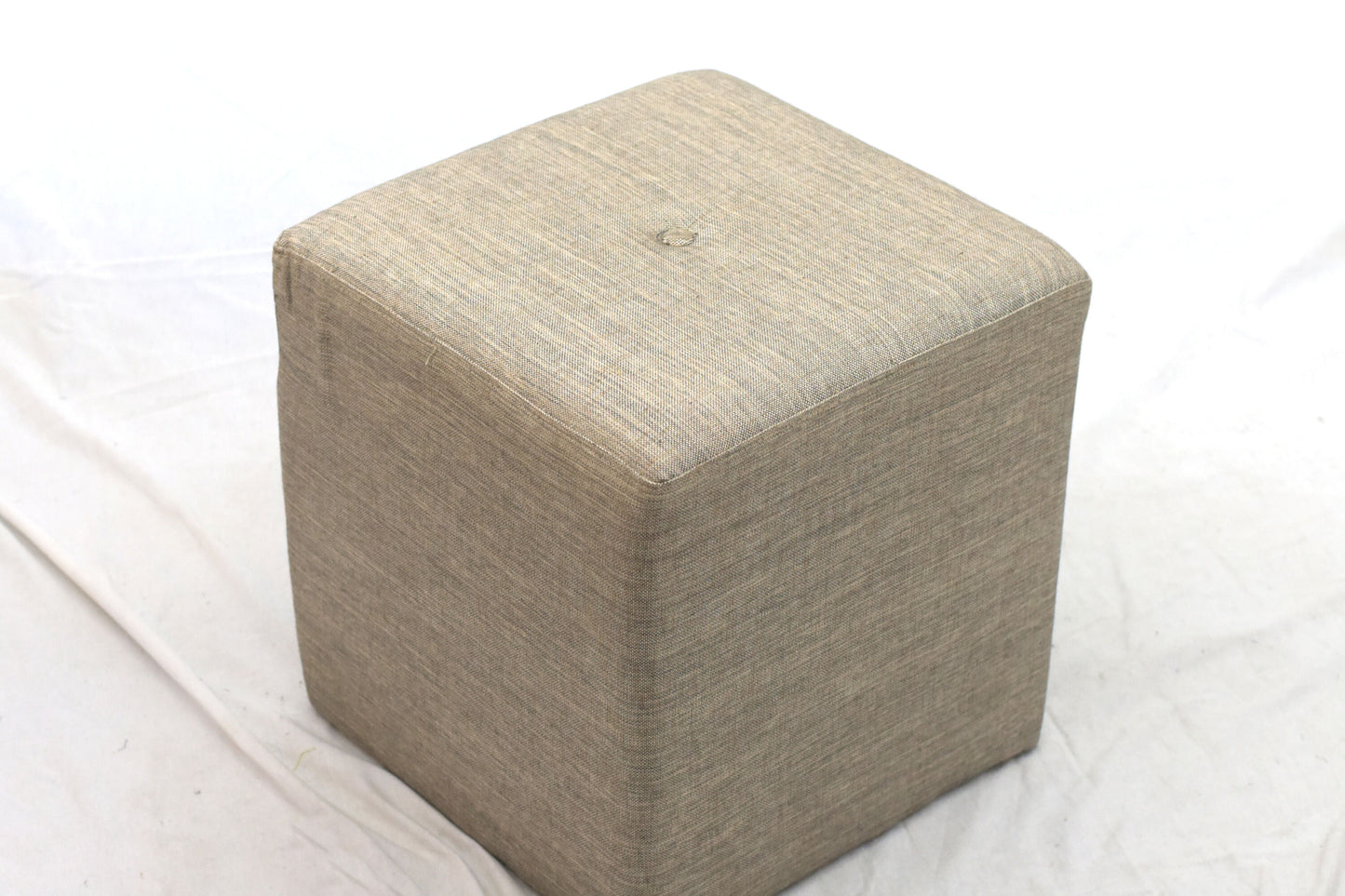 Cube Ottoman (Grey Olive Colour)